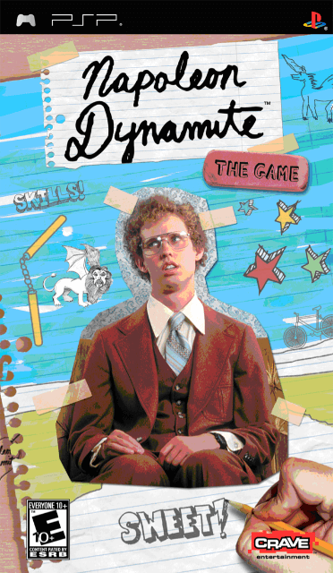 Napoleon Dynamite box art for PSP